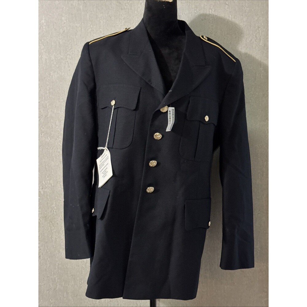 New US Army ASU Service Uniform Dress Blue Coat Jacket Men's Size 43RC